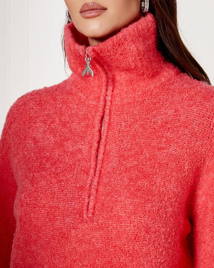 Patrizia Pepe Pink Marabou Sweater