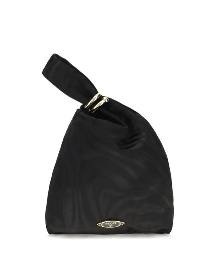 Emilio Pucci Black Silk Clutch Bag