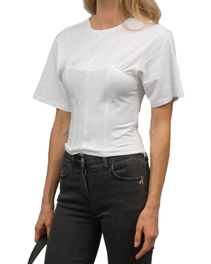 Patrizia Pepe White Cotton T-Shirt