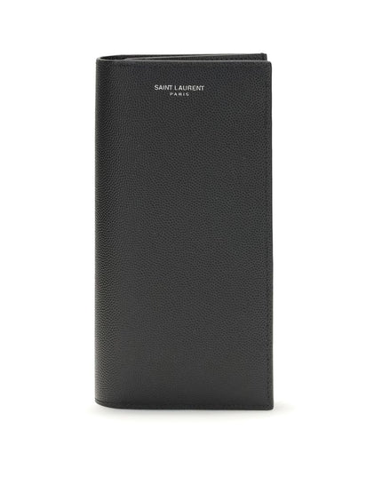 Saint Laurent Black Calf Leather Bos Taurus Wallet