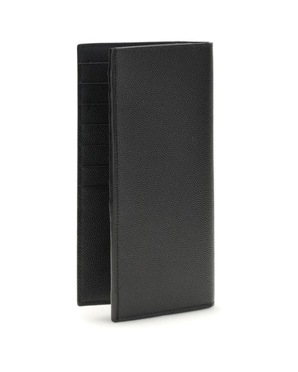 Saint Laurent Black Calf Leather Bos Taurus Wallet