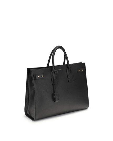 Saint Laurent Black Calf Leather Bos Taurus Handbag