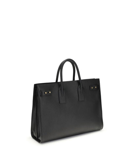 Saint Laurent Black Calf Leather Bos Taurus Handbag
