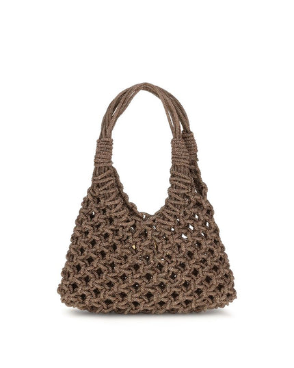 HIBOURAMA Brown Resin Handbag