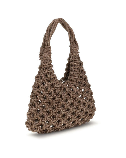 HIBOURAMA Brown Resin Handbag