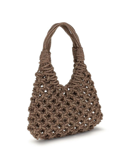 HIBOURAMA Brown Resin Handbag