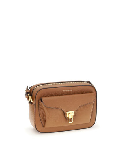 Coccinelle Brown Calf Leather Bos Taurus Shoulder Bag