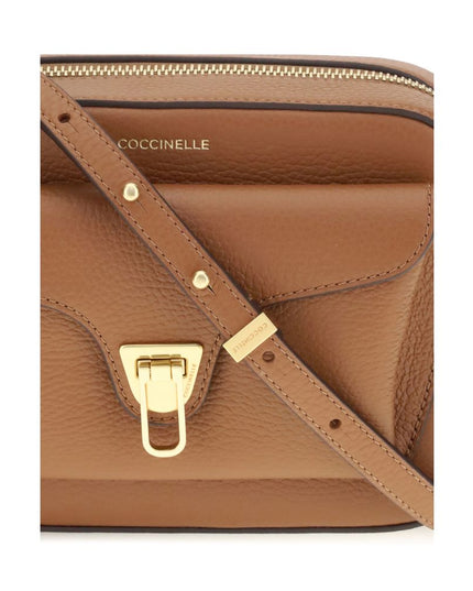 Coccinelle Brown Calf Leather Bos Taurus Shoulder Bag