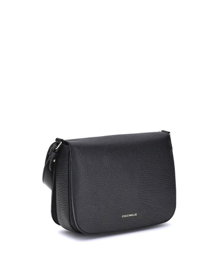 Coccinelle Black Calf Leather Bos Taurus Shoulder Bag