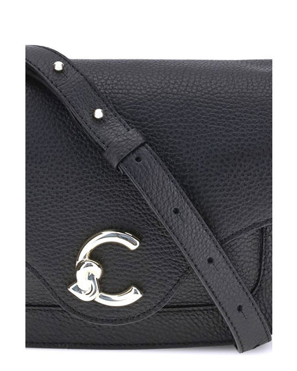 Coccinelle Black Calf Leather Bos Taurus Shoulder Bag