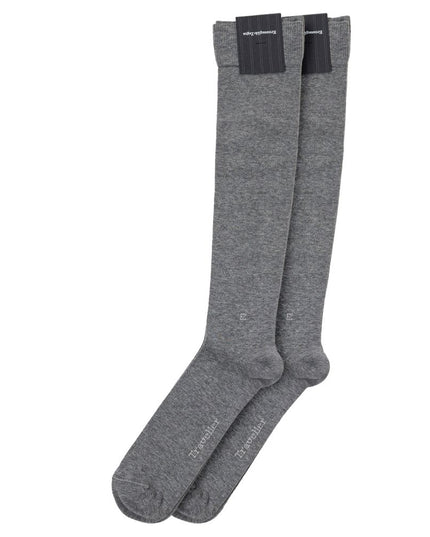 ZEGNA Gray Cotton Socks