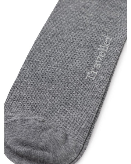 ZEGNA Gray Cotton Socks