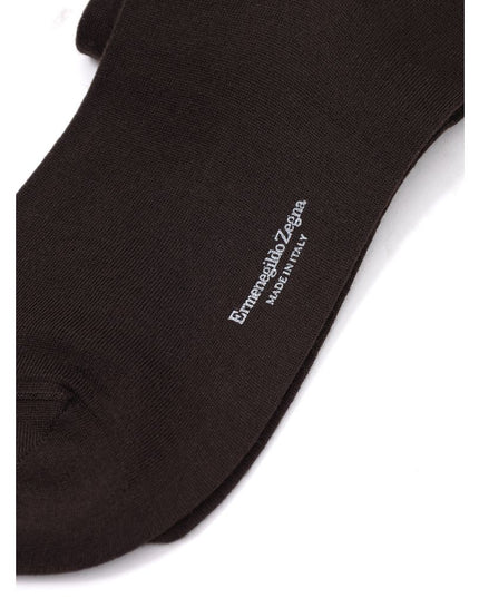 ZEGNA Brown Wool Socks