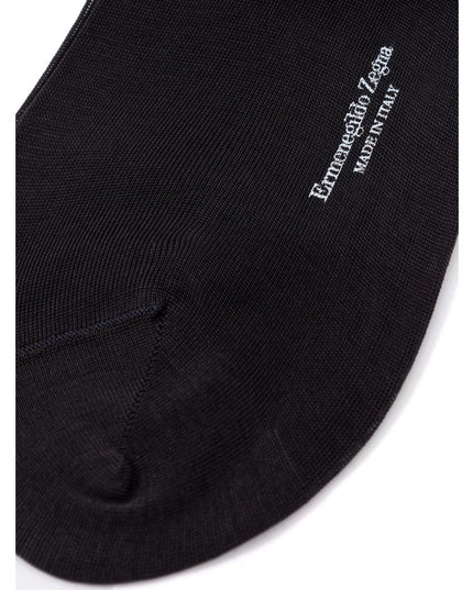 ZEGNA Gray Cotton Socks
