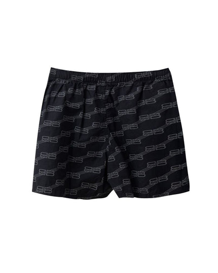 Balenciaga Black Cotton Bermuda Shorts