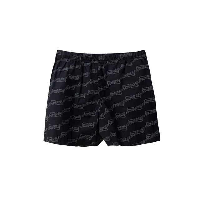 Balenciaga Black Cotton Bermuda Shorts