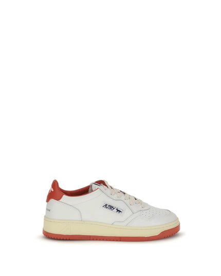 Autry White Leather Athletic Sneakers