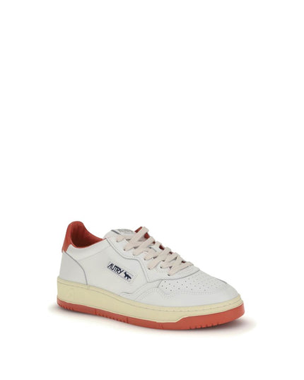 Autry White Leather Athletic Sneakers