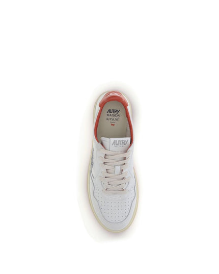 Autry White Leather Athletic Sneakers