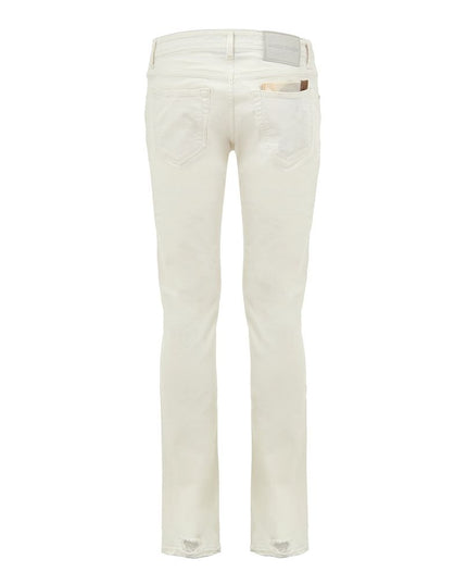 Jacob Cohen White Cotton Skinny Jeans