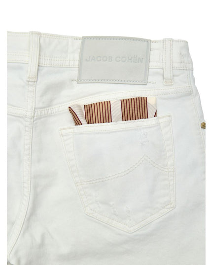 Jacob Cohen White Cotton Skinny Jeans