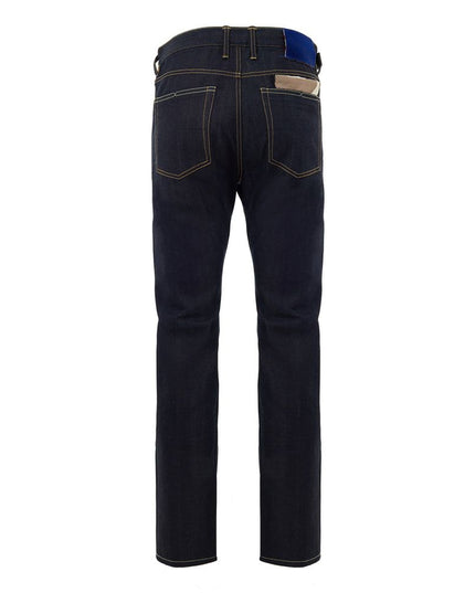 Jacob Cohen Blue Polyester Tapered Jean
