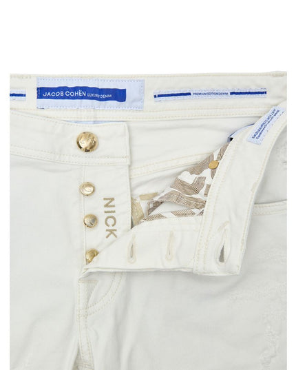 Jacob Cohen White Cotton Skinny Jeans