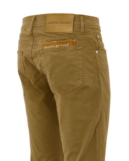 Jacob Cohen Yellow Cotton Skinny Pants