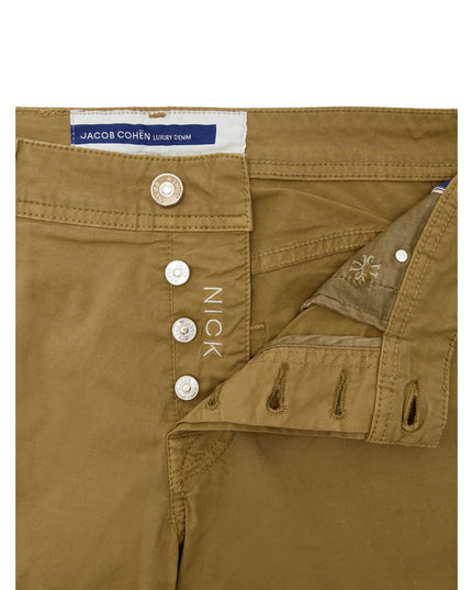 Jacob Cohen Yellow Cotton Skinny Pants