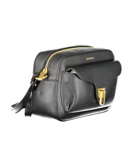 Coccinelle Black Leather Women Shoulder Bag