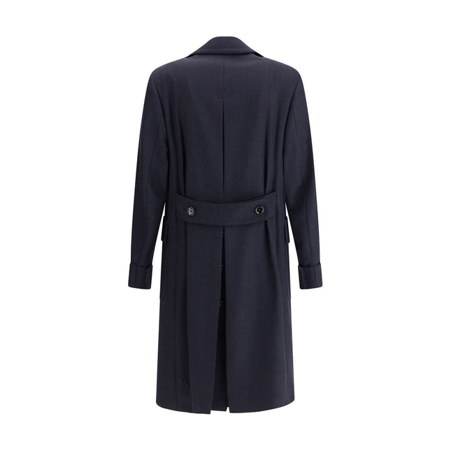 Lardini Blue Wool Coat