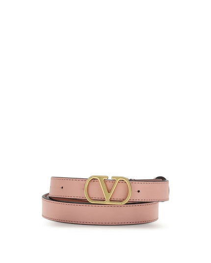 Valentino Garavani Multicolor Calf Leather Bos Taurus Thin Belt