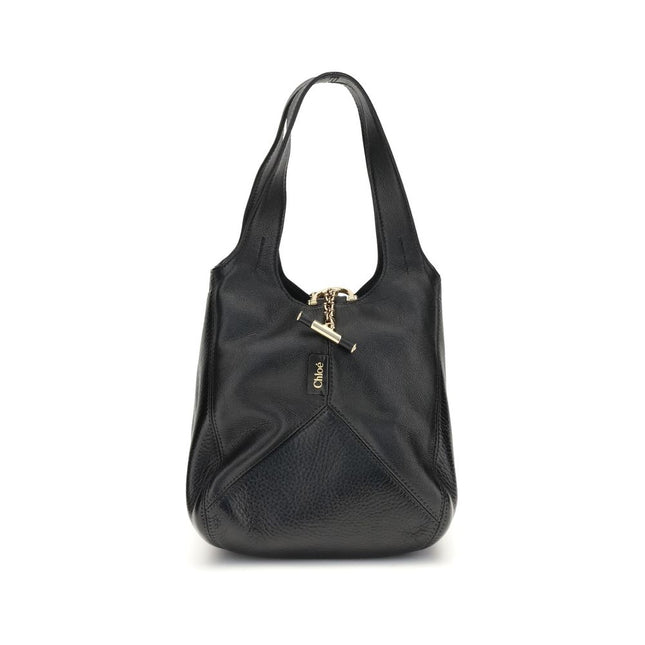 Chloé Black Buffalo Leather Shoulder Bag