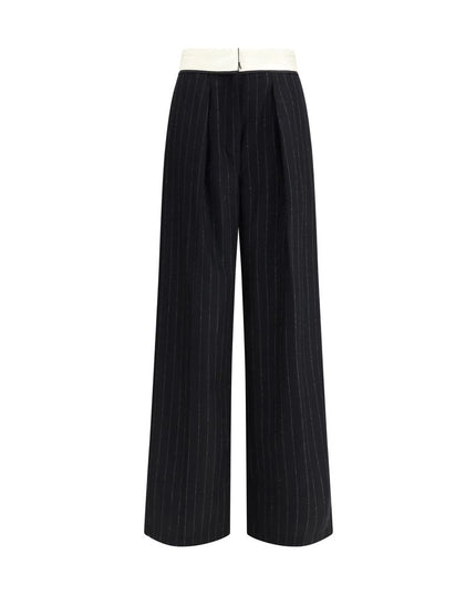 Forte_Forte Sartorial high-waisted pinstripe wool-blend Trousers