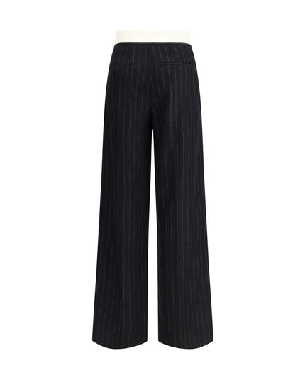 Forte_Forte Sartorial high-waisted pinstripe wool-blend Trousers