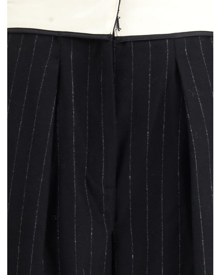 Forte_Forte Sartorial high-waisted pinstripe wool-blend Trousers