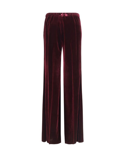 Forte_Forte Bordeaux Viscose Flared Pants