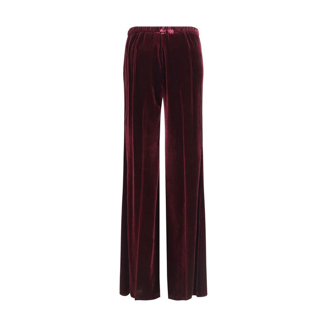 Forte_Forte Bordeaux Viscose Flared Pants