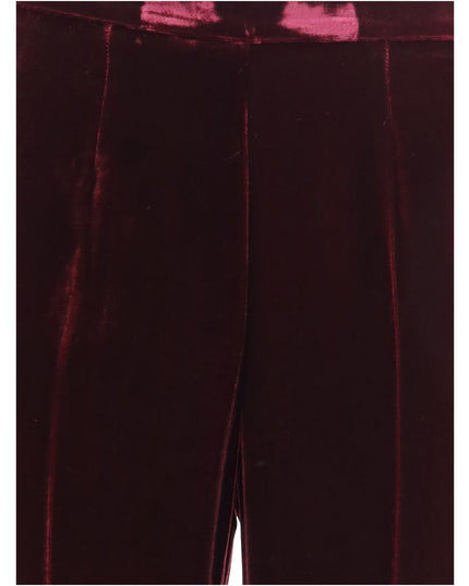Forte_Forte Bordeaux Viscose Flared Pants