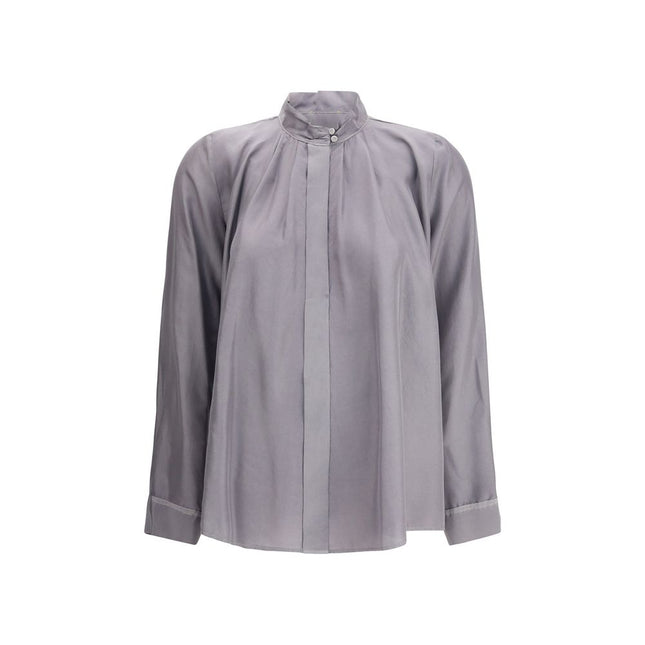 Forte_Forte Gray Silk Shirt