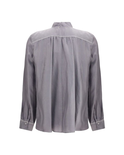 Forte_Forte Gray Silk Shirt