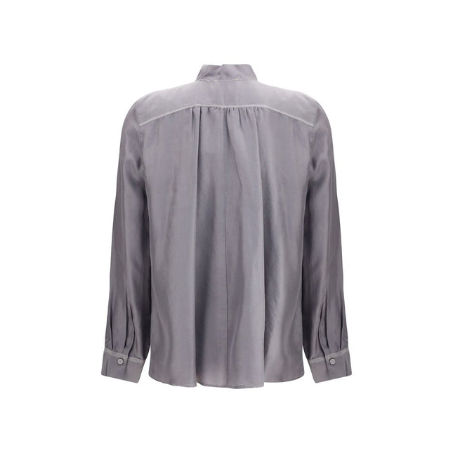 Forte_Forte Gray Silk Shirt
