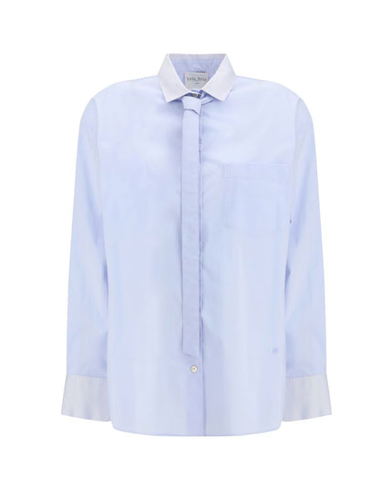 Forte_Forte Light Blue Cotton Dress Shirt