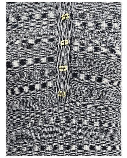 Ganni Black Viscose Polo Shirt