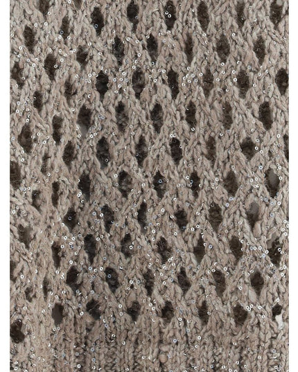 Brunello Cucinelli Brown Silk Sweatshirt