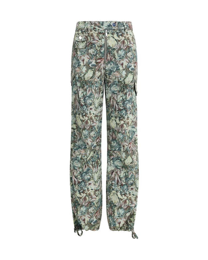 Ganni Multicolor Cotton Casual Pants