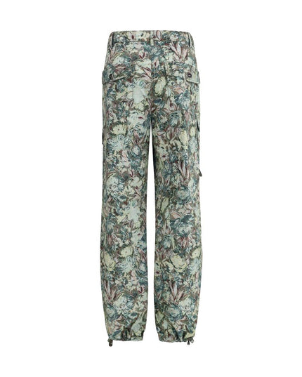 Ganni Multicolor Cotton Casual Pants