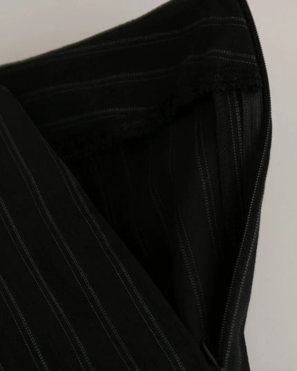 BENCIVENGA Black High Waist Straight Dress Trouser Pants