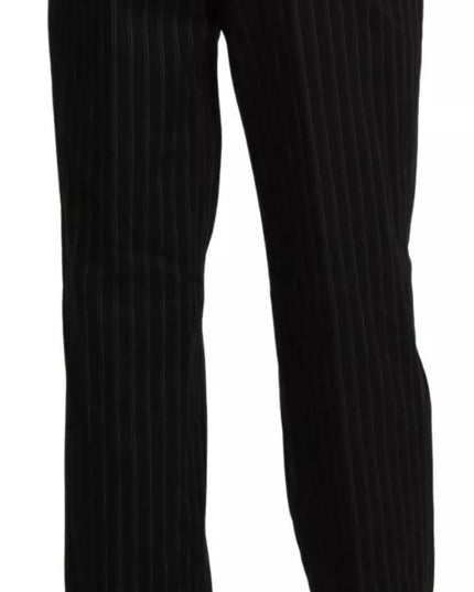 BENCIVENGA Black High Waist Straight Dress Trouser Pants