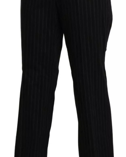 BENCIVENGA Black High Waist Straight Dress Trouser Pants